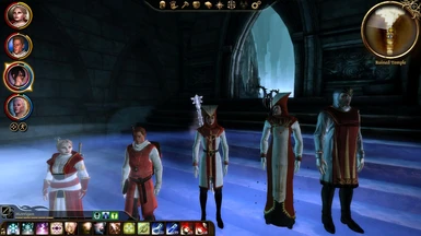 Left to right: Tranquil, Initiate, Revered Mother, Divine Cleric, Cleric