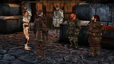 Oghren wearing the armor he was equip with during the game