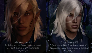 V1 - Alternate Skin Tint Lighting Comparison