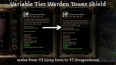 TSM Variable Tier Warden Tower Shield
