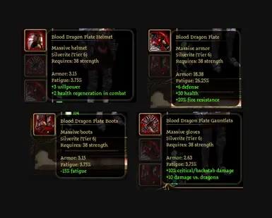 Blood Dragon Armor (better stats) v1.0