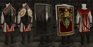 Templar shields and bow