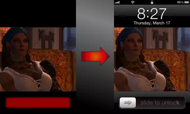Isabella for iPhone 4 Lockscreen