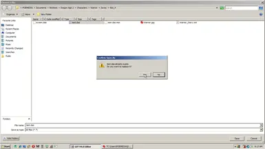 overwrite save