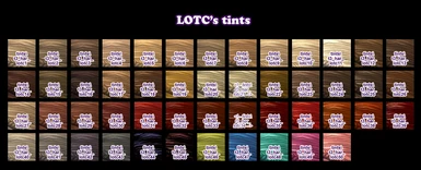 LOTC tints with names