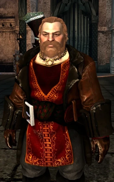 Varric with a shirt