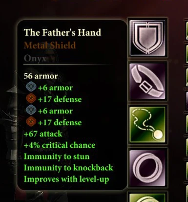 the father hand shield