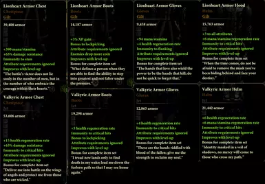 New Armor Stats