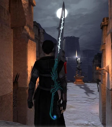Arcane Sword retex- Blue and Black_glow