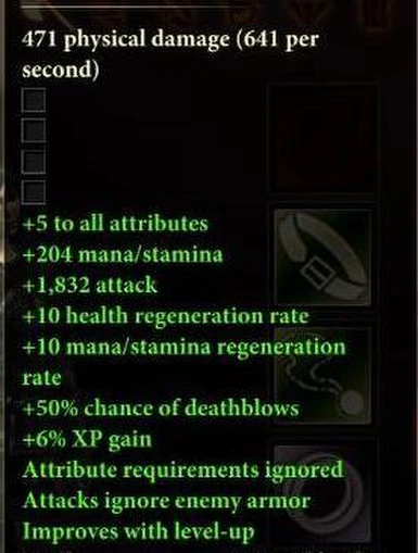 Stats Arcane Weapons_powerful