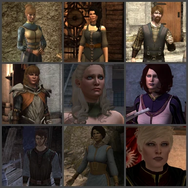 Some hairstyles of the Kirkwall Barber Shop