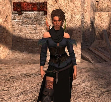 Yen DLC Outfit - Blue and Black recolor by elleung