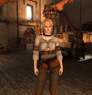 Clean retexture of the Ciri outfit.  Thanks, elleung!