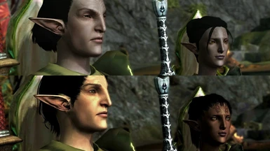 Dalish Hunters - before & after