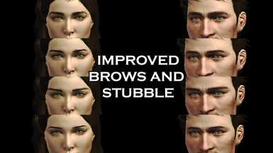 Improved Brows And Stubble