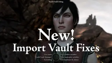 NEW Import Vault Fixes and Editable Vault