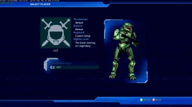 Player Setup (made to look like master chief)