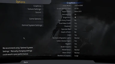 gamma and video settings