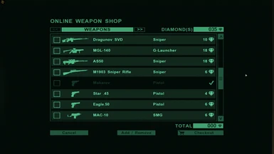 Weapon Costs 2