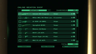 Weapon Names & Icons 2