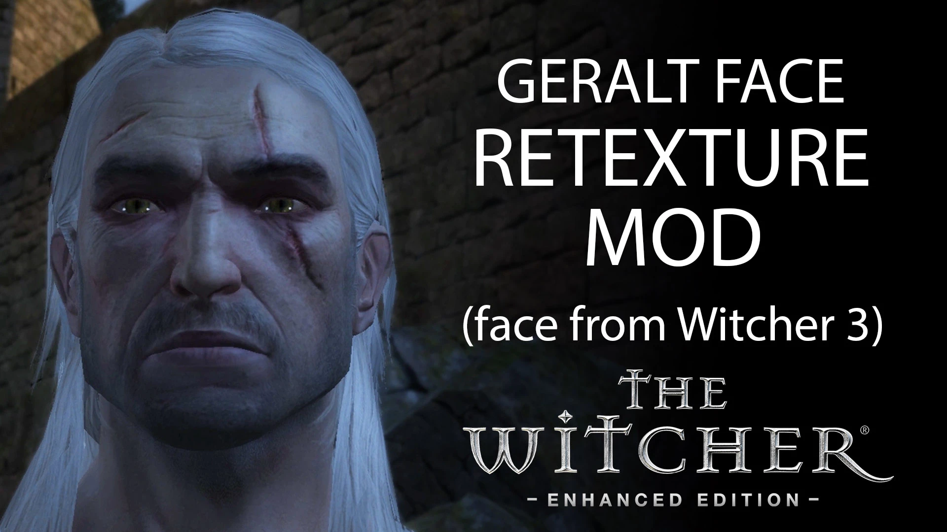 Geralt face retexture face from the witcher 3 фото 1