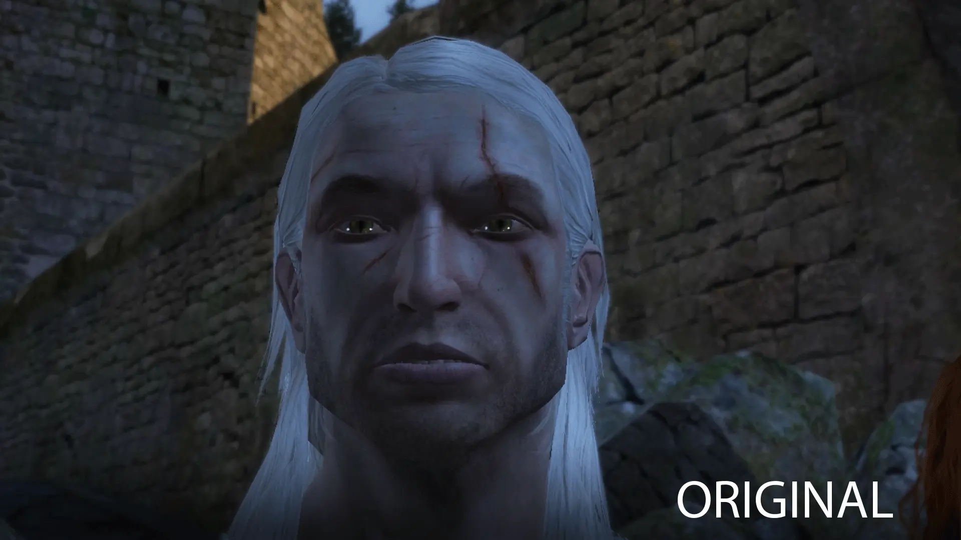 Geralt face retexture face from the witcher 3