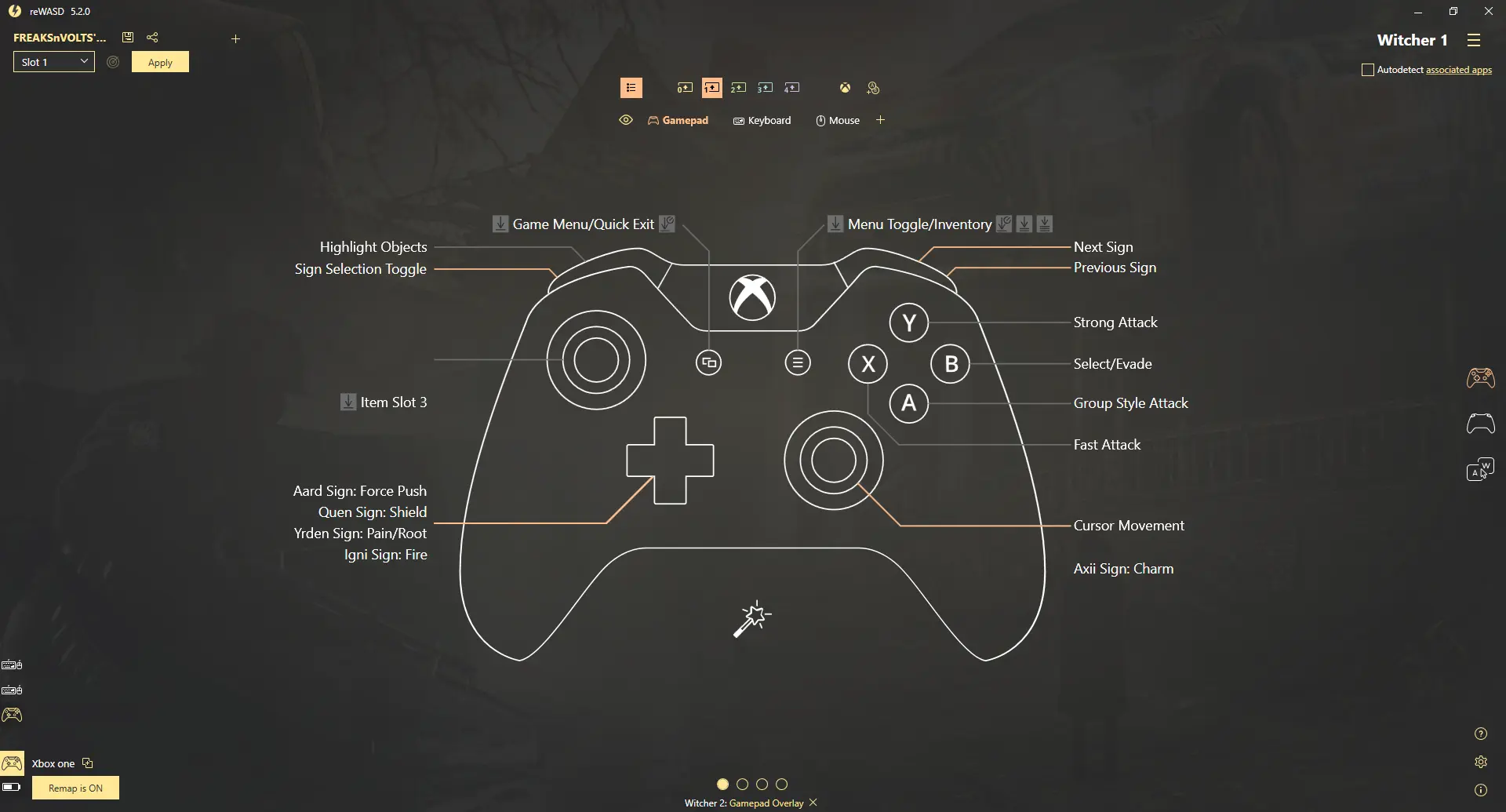 witcher 1 controller mod