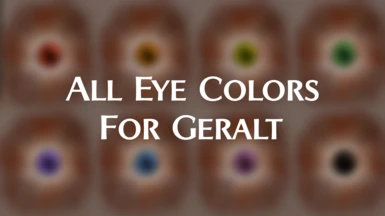 All Eye Colors For Geralt
