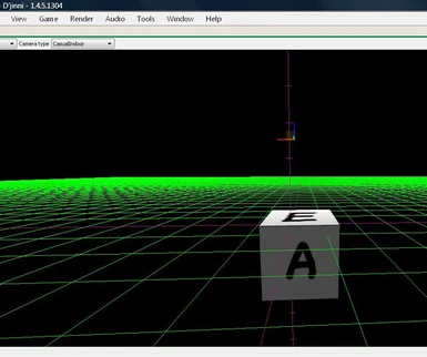 a cube exported and opened in Djinni editor