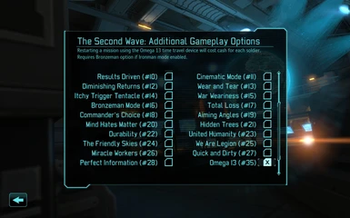 Omega 13 (Second Wave Option) - Mission restarts cost cash (for Long War)