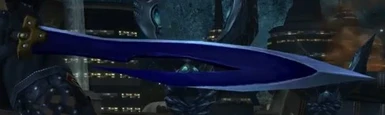 Dark Blue Hunter's sword