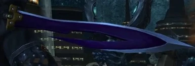 Dark Purple Hunter's sword