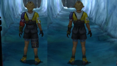 Tidus Before and After Back