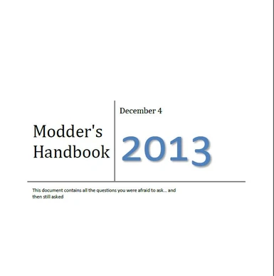 Modders Handbook