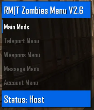 ZM - RMT Zombie Menu V2.6