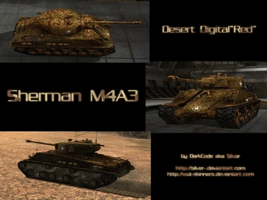 M4A3E8 Sherman - Digital Desert Red