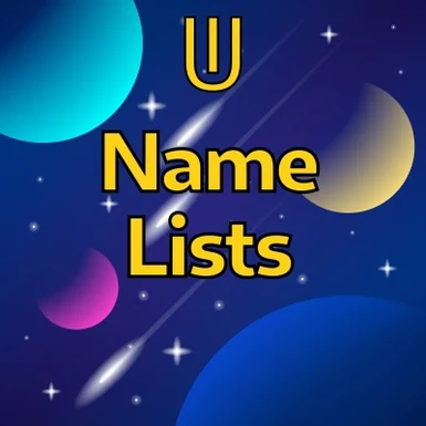 Universum Infinitum - Name Lists