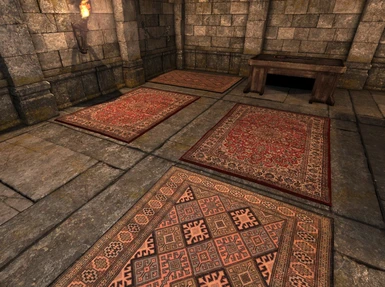 Two carpets with strong normal map