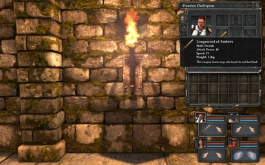 Ember Longsword Icon and stats