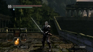 Witcher Geralt Cosplay (Gray Plain) with Wanderer Sellsword Armor, Balder Knight Side Sword & Berenike Greatsword