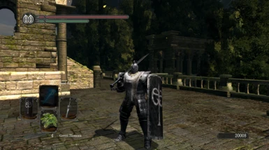 Giant Knight Armor (Forossa Helm & Gloves) with Black Steel Tarkus Greatsword & Shield