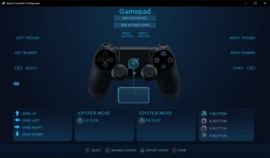 Steam PS4 controller configuration