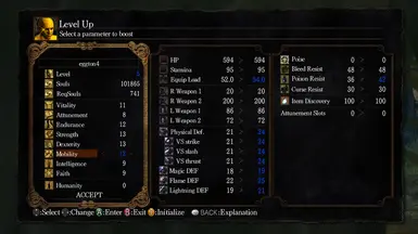 Mobility Mod - Resistance Stat Increases Equip Load Limit