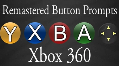 Xbox 360 HD Remastered Buttons Prompts