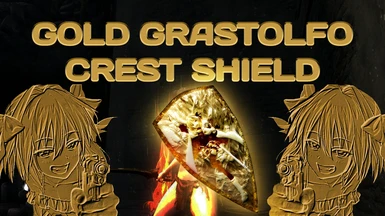 Gold Grastolfo Crest Shield