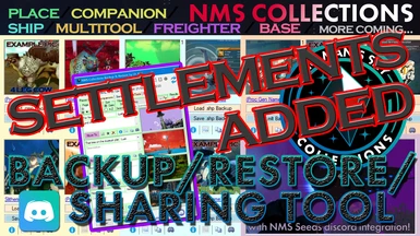 NMS Collections Backup Restore and Sharing Tool - with optional large NMS Sharing Discord integration
