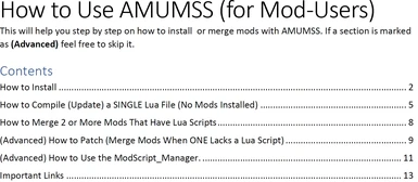 How to use AMUMSS