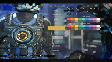 Black glow, gold ring, white highlight