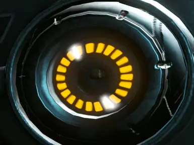 Black glow, gold ring, white highlight