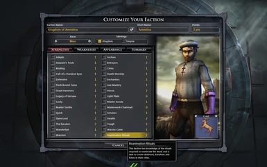 Ability in Faction Editor Screen